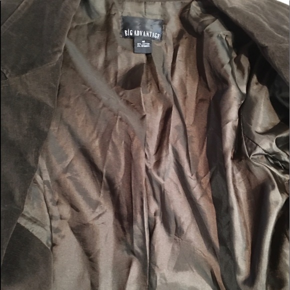 70’s brown corduroy blazer/jacket Single button up - Picture 8 of 12